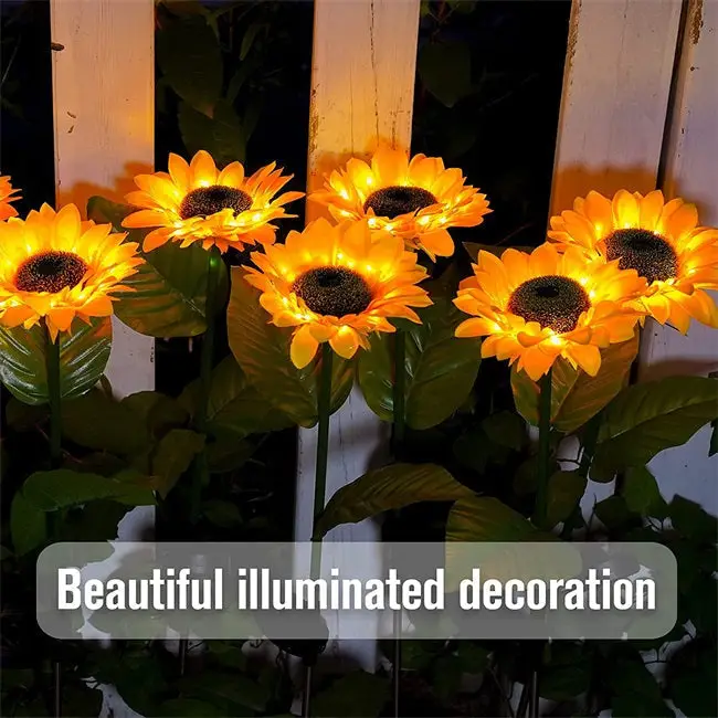 🌻 Ograniczona czasowo zniżka 50%! ✨ Lampa solarna Sunflower – automatyczne włączanie/wyłączanie, 14 godzin ciągłego światła, wodoodporność IP65 ☀️