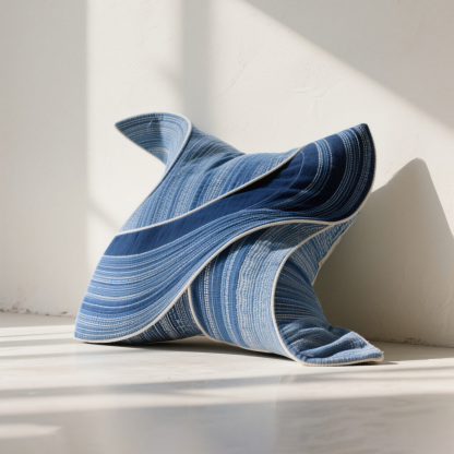 Pamut hullám mintás párna szett (4 db)