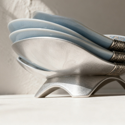 legáns mázas kerámia tál szett