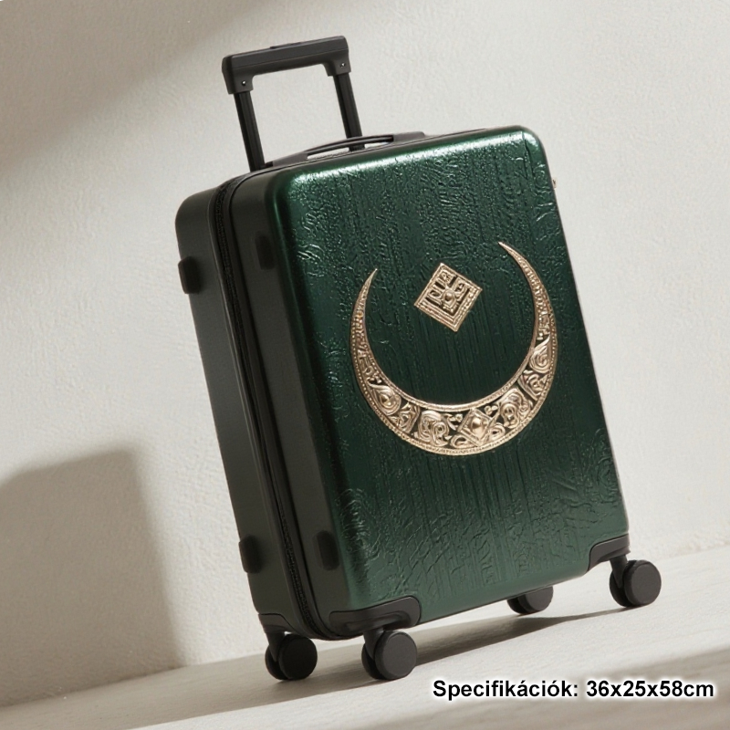 Innovatív utazóbőrönd görkorcsolyákkal