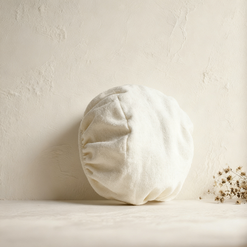 Krémes, rugalmas száraz hajsapka