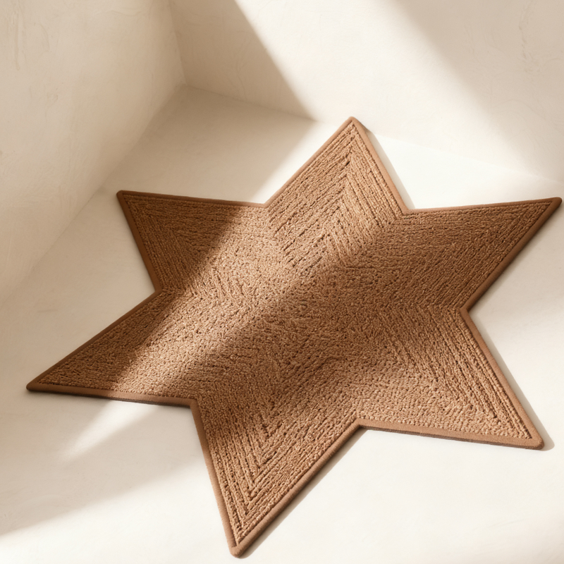 Szab&aacute;lytalan cs&uacute;sz&aacute;smentes f&uuml;rdőszobai szőnyeg modern diz&aacute;jnnal