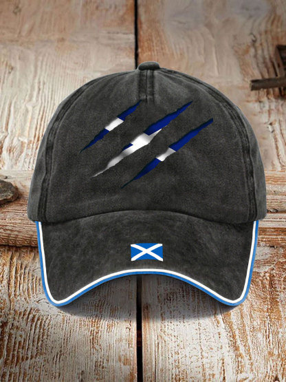 Unisex Scotland Flag Proud The Brave Printed Hat