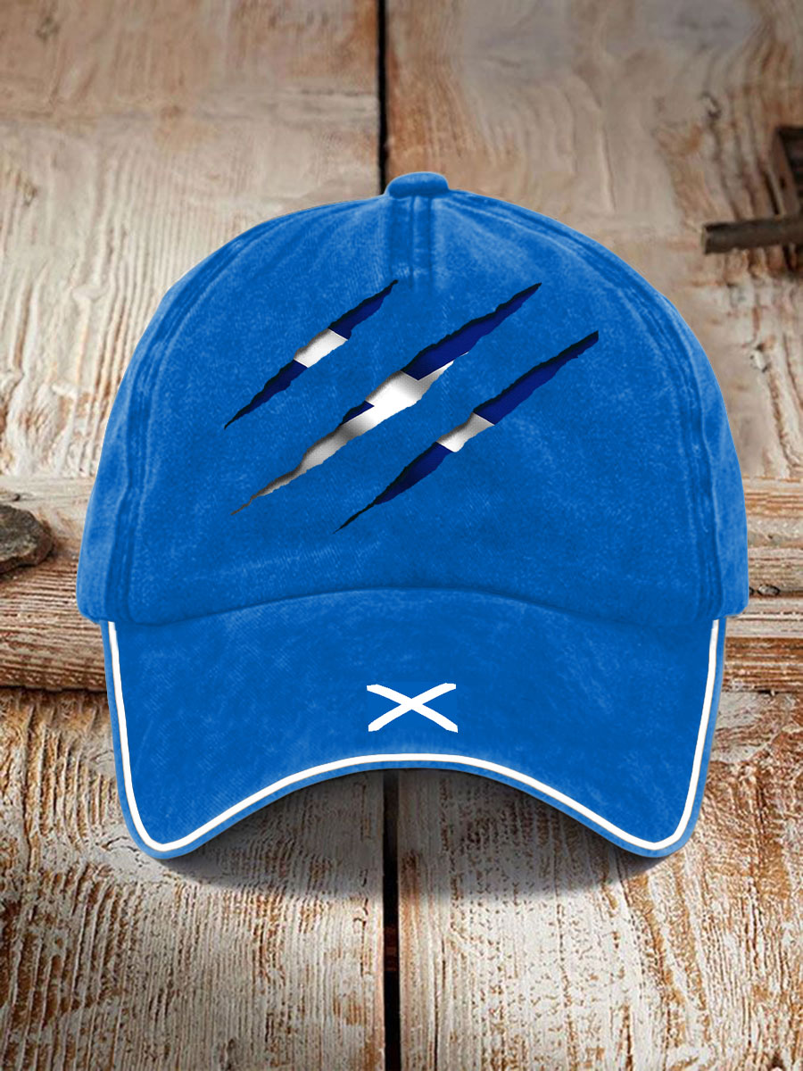 Unisex Scotland Flag Proud The Brave Printed Hat
