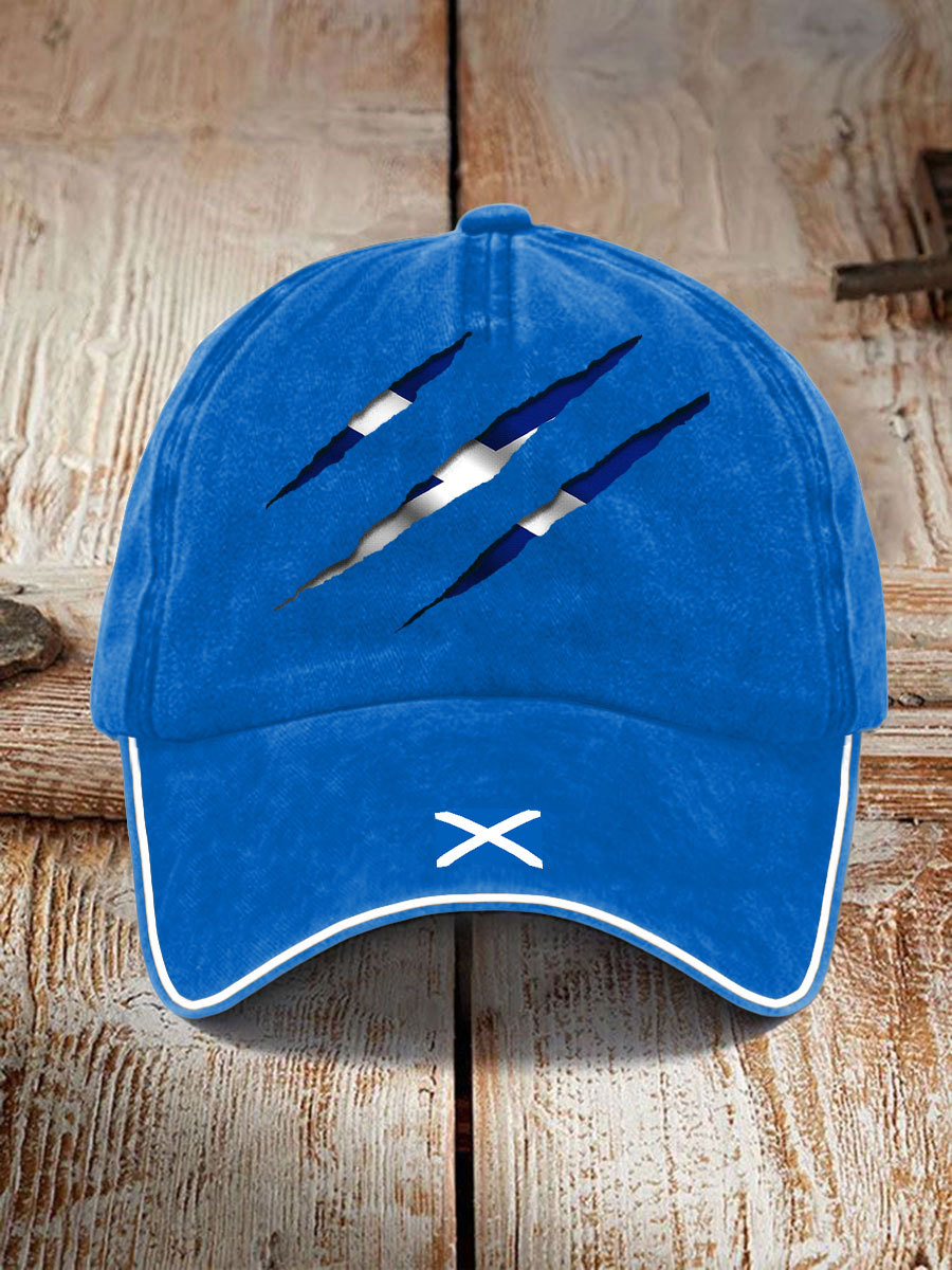Unisex Scotland Flag Proud The Brave Printed Hat