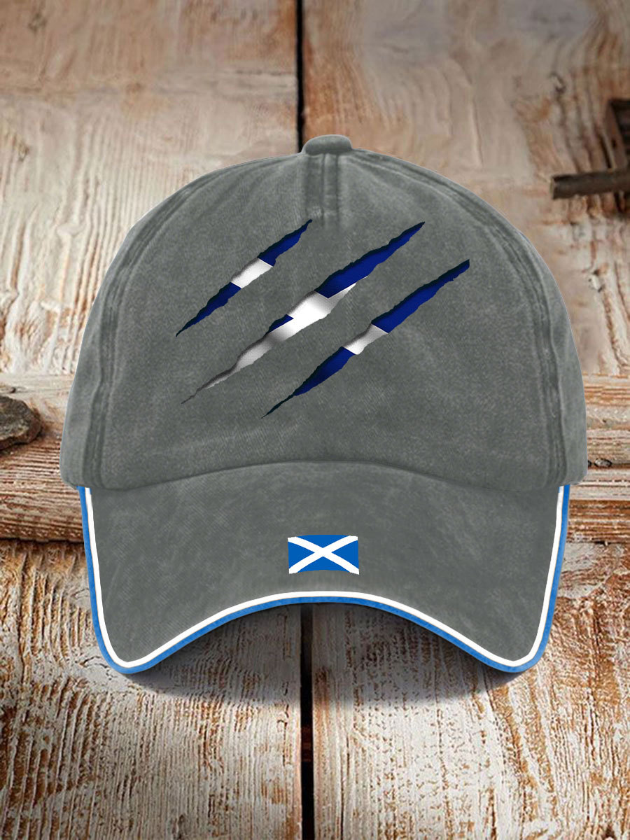 Unisex Scotland Flag Proud The Brave Printed Hat