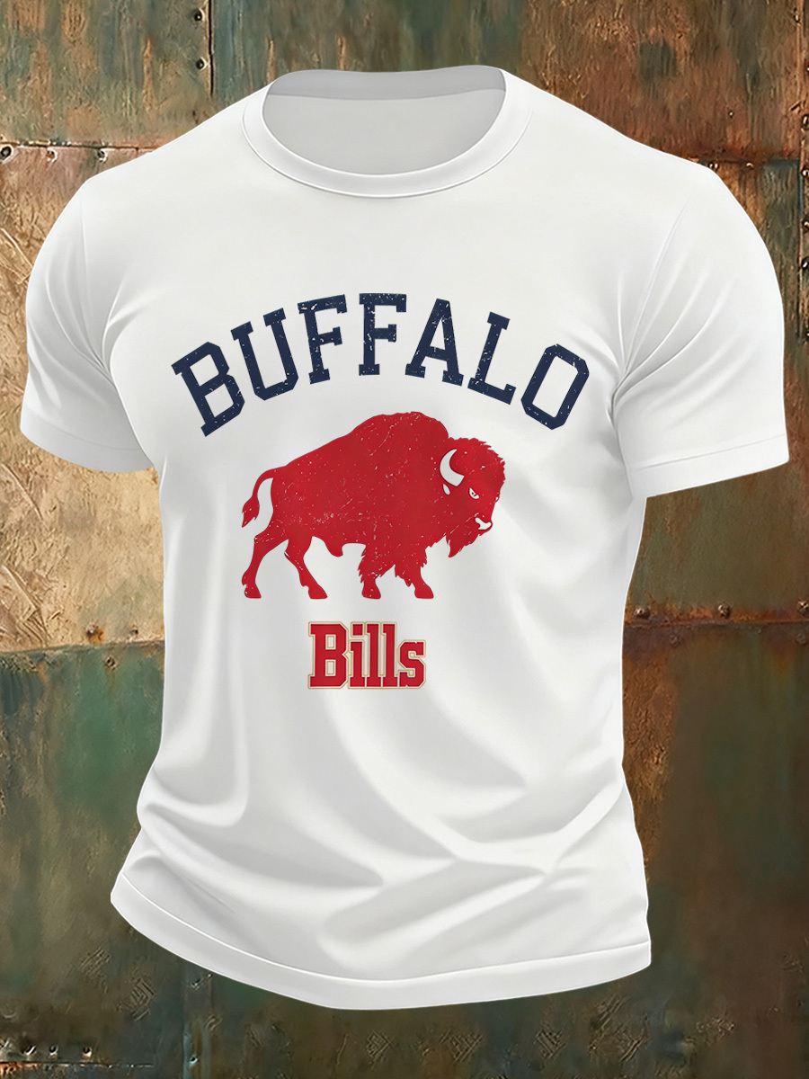 Men's Buffalo Bills Art Print Comfortable T-Shirt