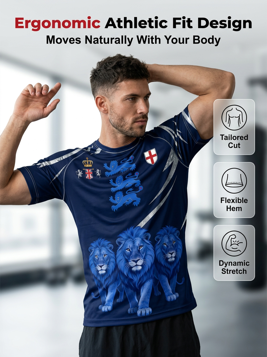 Retro British Football Fan-Style Casual Jersey