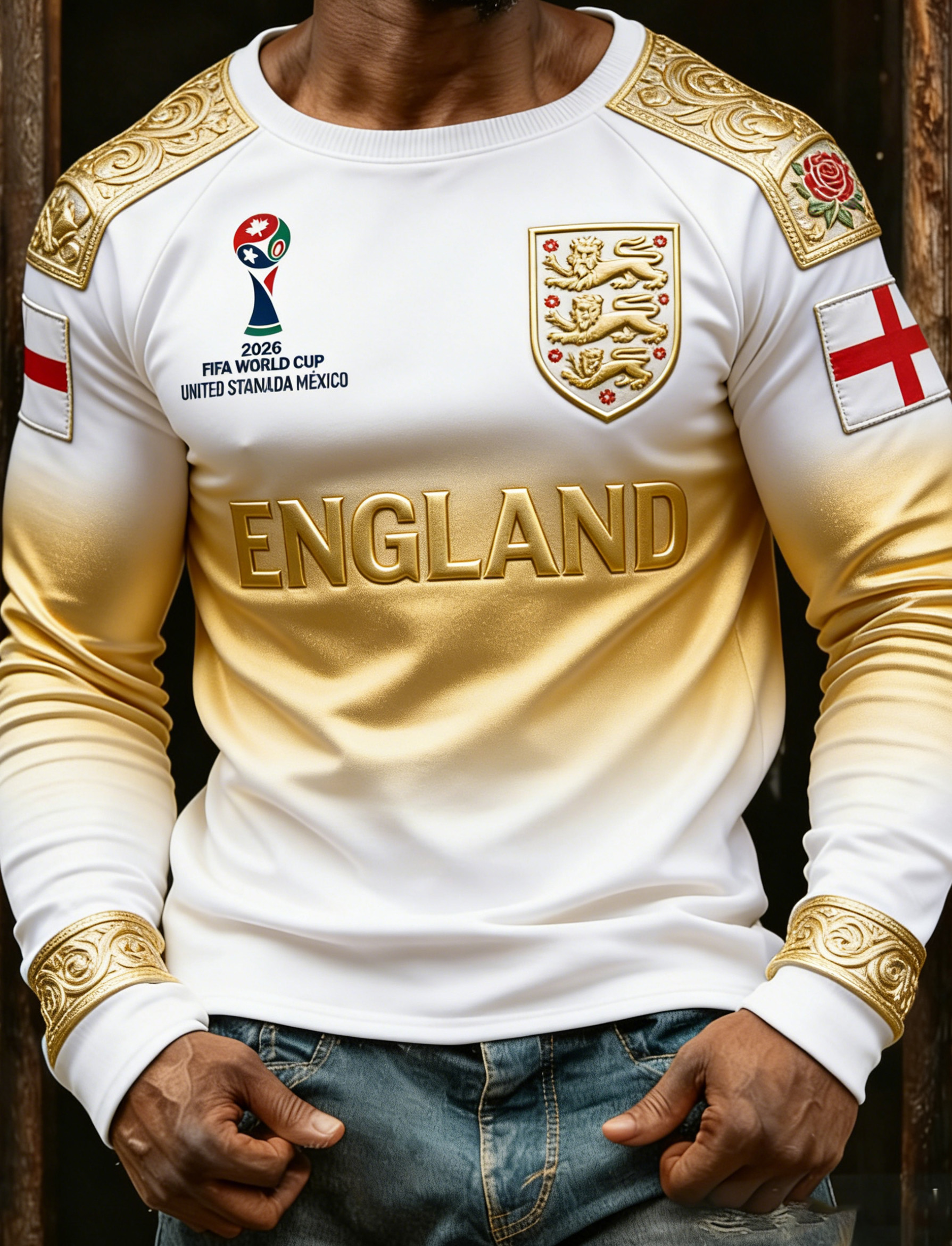Men's England Football Fan Art T-Shirt