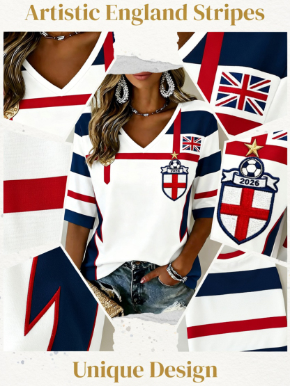 Retro British Football Fan-Style Casual Jersey
