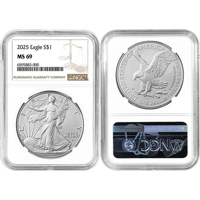 💥Last 10 sets!!️🔥1986 - 2025 American Silver Eagle Coin Complete Date Set NGC MS69 (41PCS)