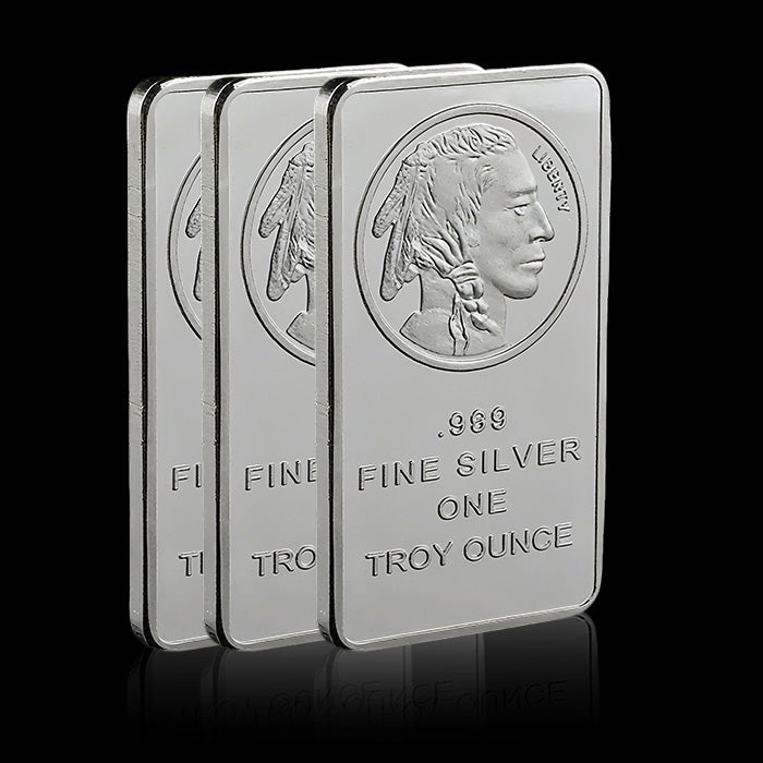 10 oz Silvertowne Mint Buffalo Silver Bar