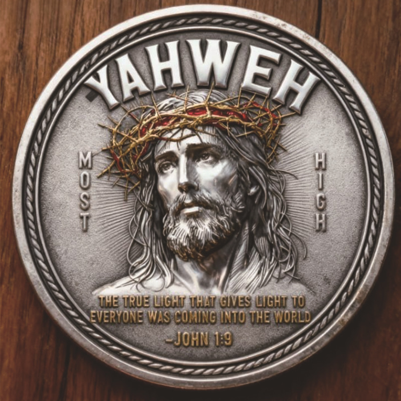 🏆Flash Sale 60% OFF - 🙏“Yahweh – The Living Light” Faith Commemorative Coin