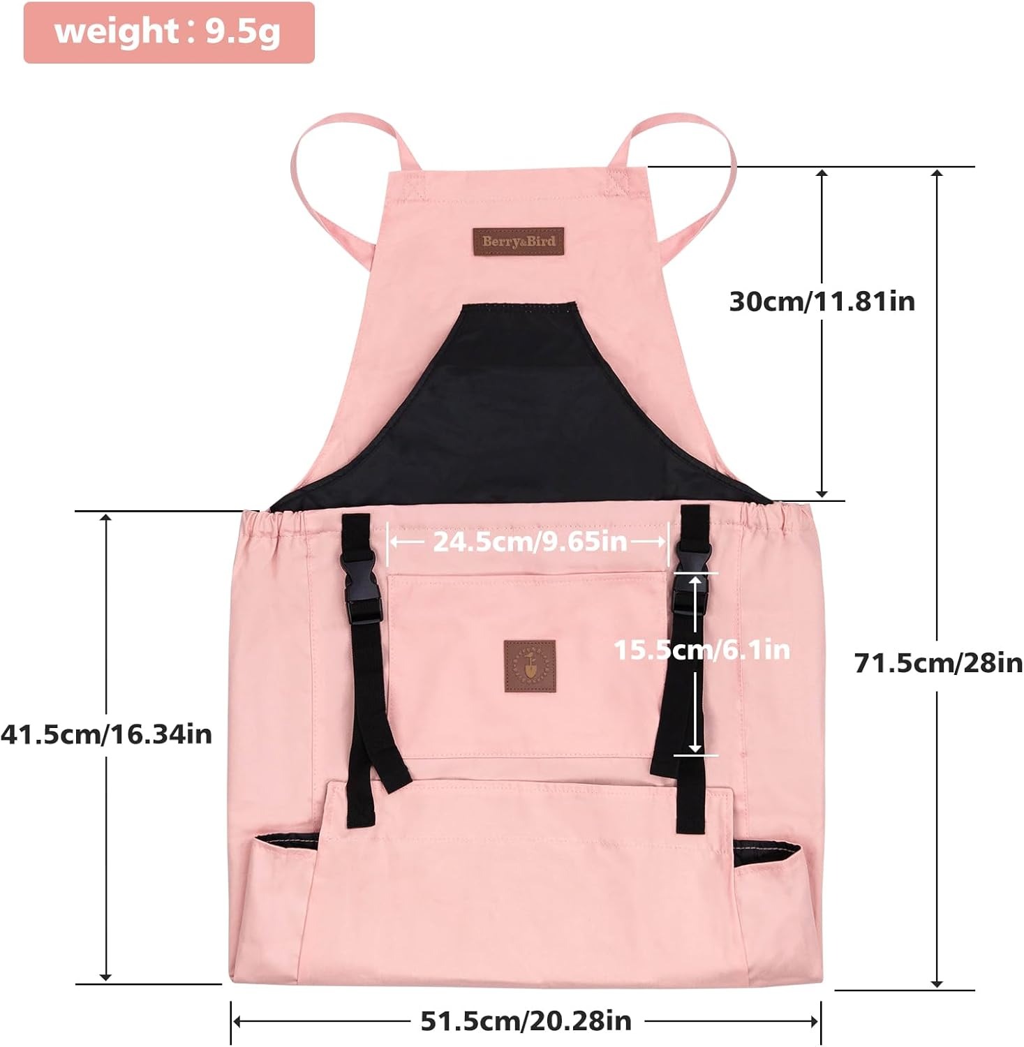 Canvas Gardening Apron with Pockets and Harvesting Pouch 