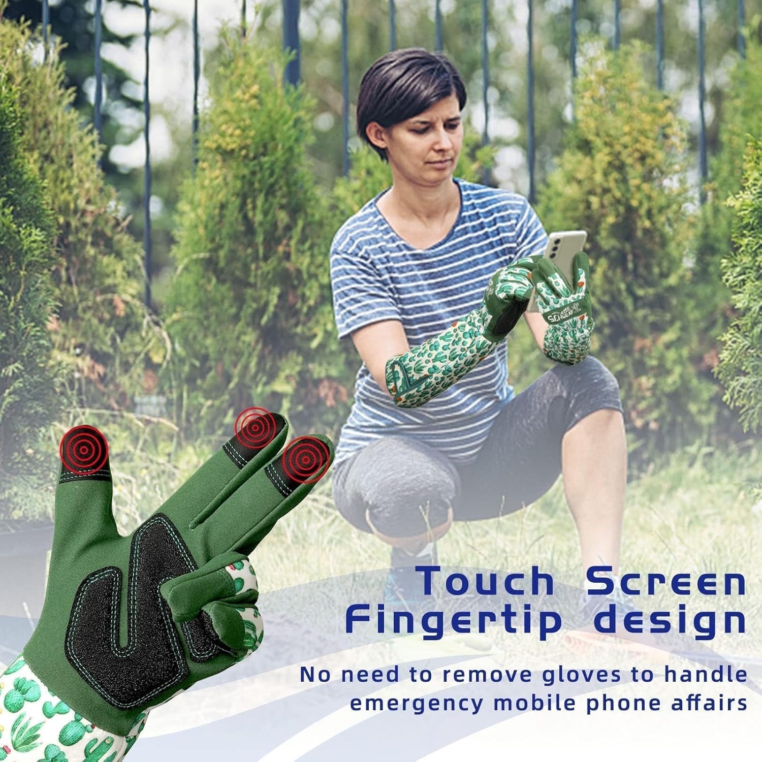 Rose Pruning Gloves with Forearm Protection