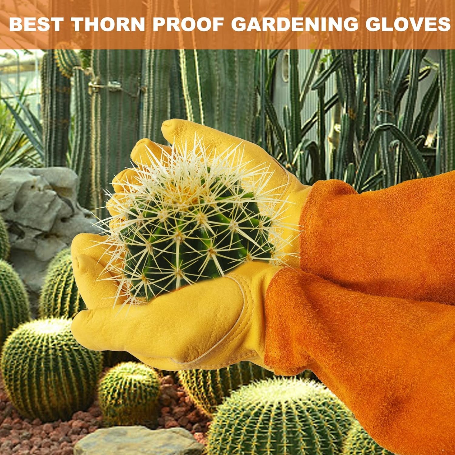 Men-Thorn proof Rose Pruning Heavy Duty Gauntlet