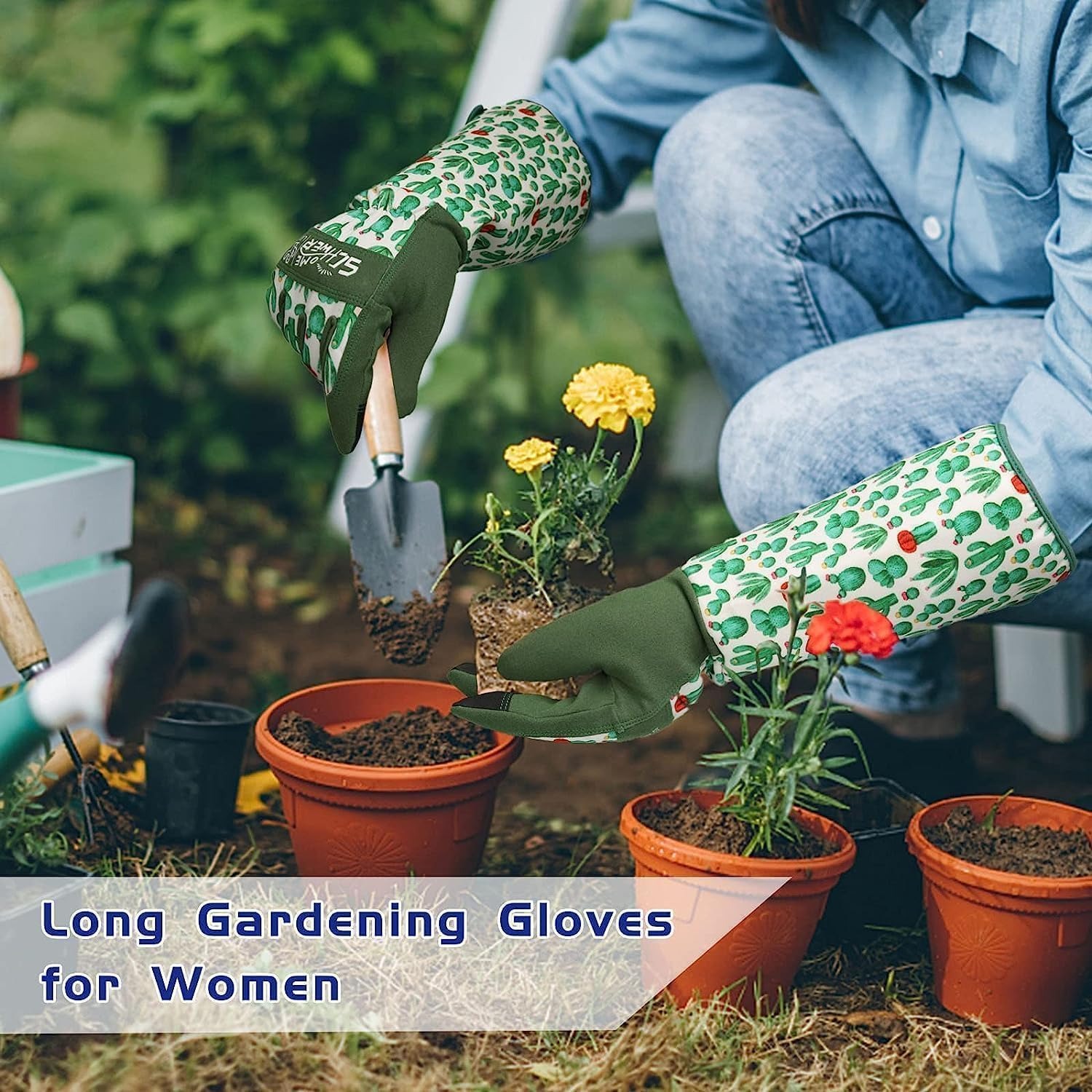 Rose Pruning Gloves with Forearm Protection