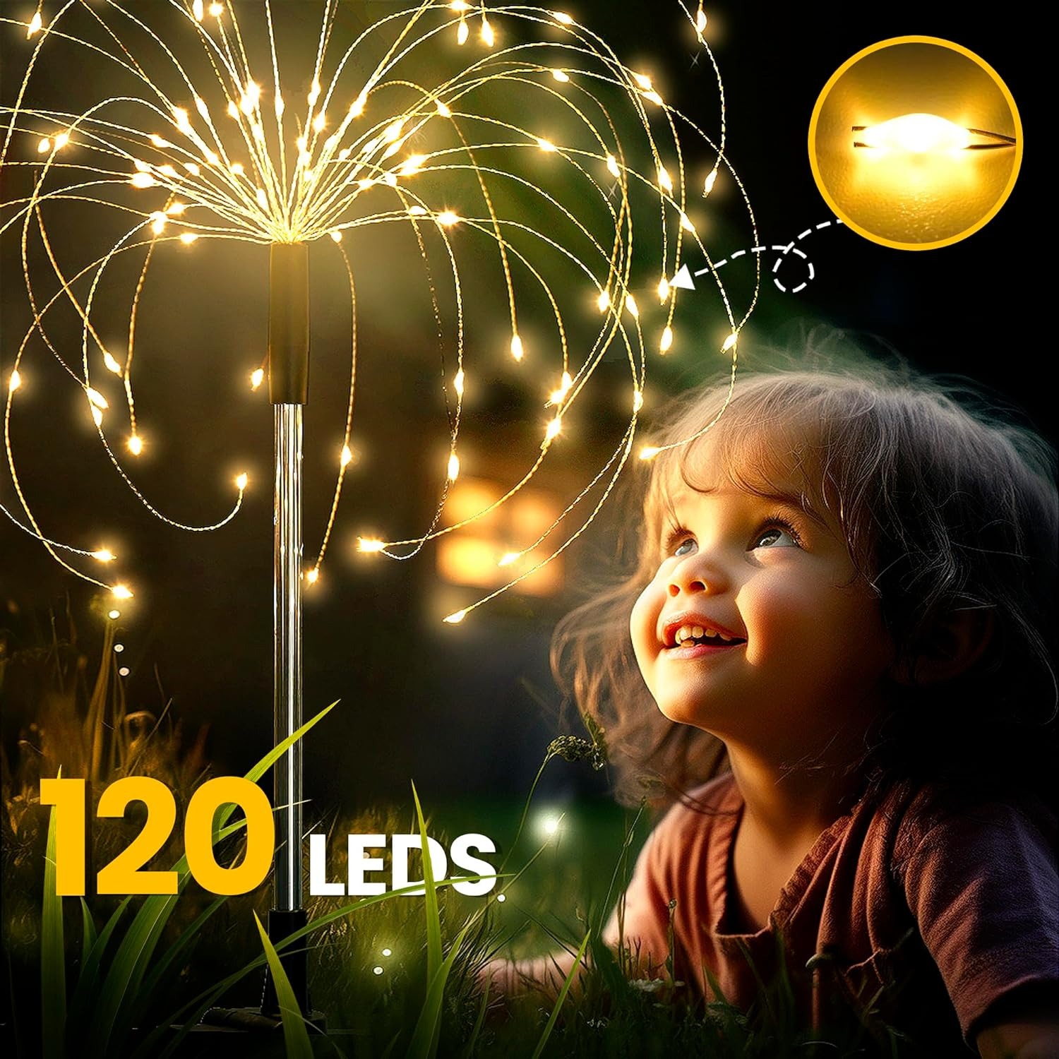 Garden Decor Outdoor Lights 120LED