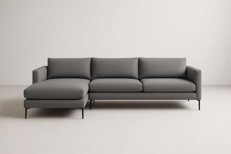 Canapé d'angle, coussins inclus, 300x180x85 cm