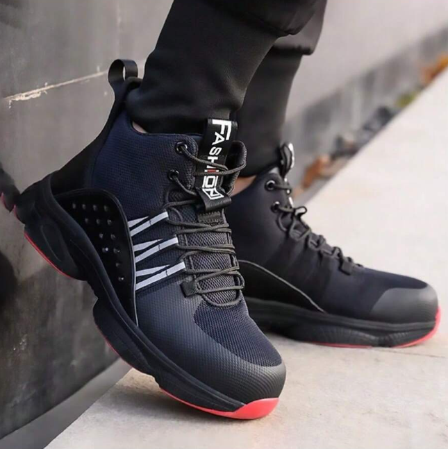 Steel Toe Boots for Men Winter Work Boots Lightweight Comfortable Safety Shoes Indestructible Steel Toe Sneakers Hiking