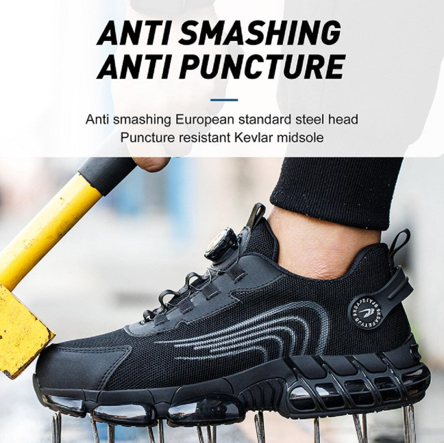 Men's Safety Shoes Hiking Boots Work Trainers Steel Toe Cap Lightweight Work Shoes