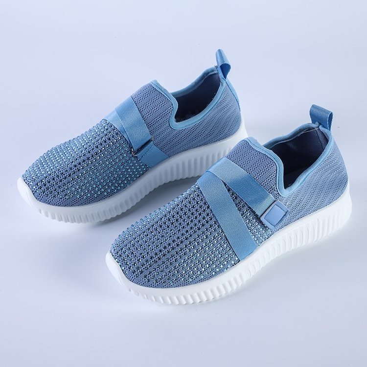 Women's Crystal Comfy Sole Walking Shoes