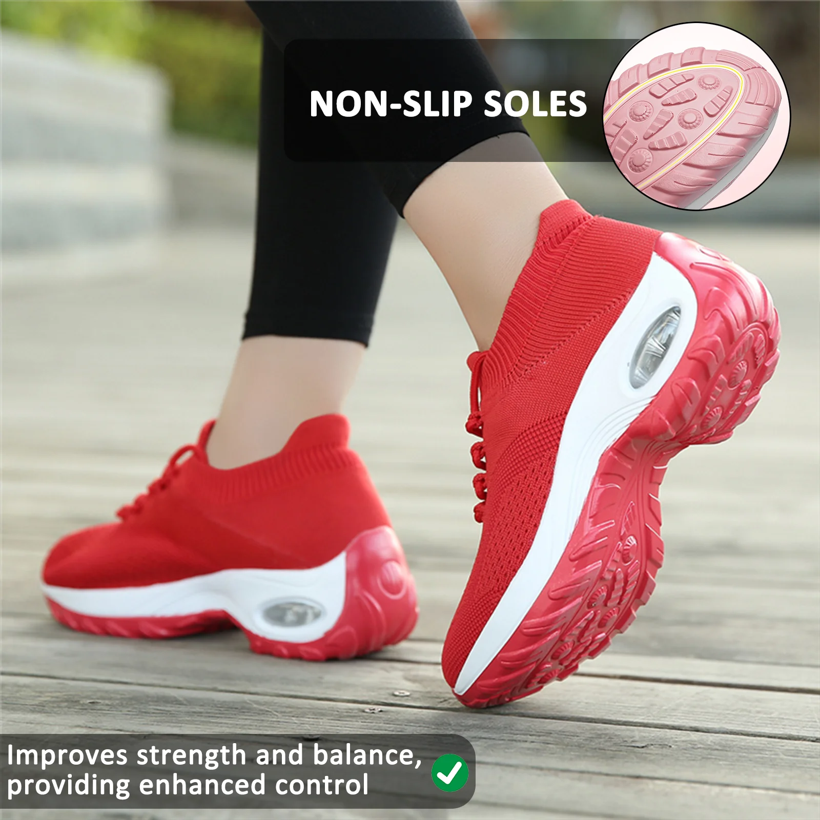 Women Sports Flying Knit Socks Shoes Casual Running Shoes