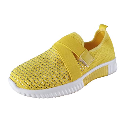 Women's Crystal Comfy Sole Walking Shoes