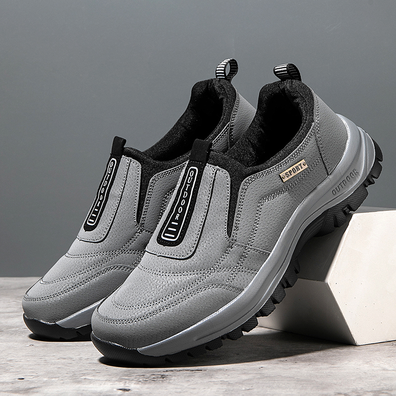 2025 Men's Lightweight Extra Wide Width Orthopedic Hands-Free Foot Pain Relief Slip-on Shoes