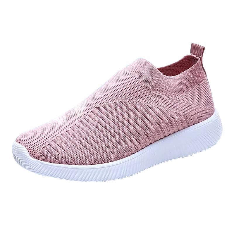 Women Sneaker Air Mesh Soft Shoes Casual Slip On Ladies Flat Shoes