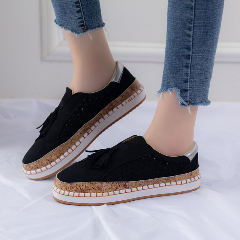 New Women's Autumn Low Heel Round Toe Breathable Sneakers