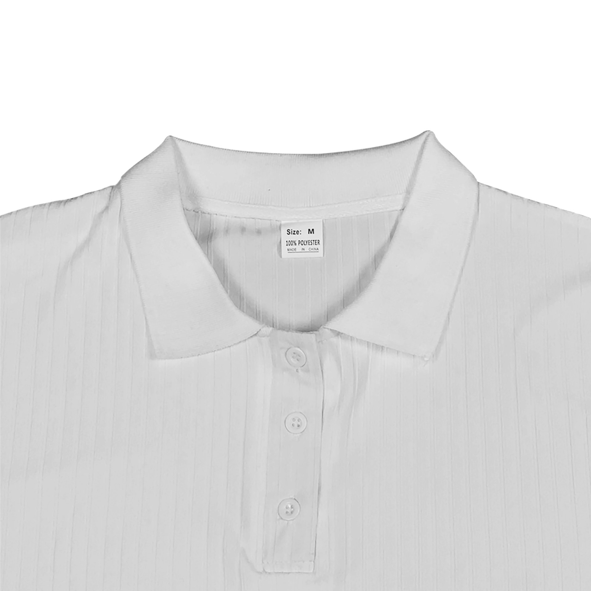 Men's Daily Solid Color Pit Button Lapel Short-sleeved Polo Shirt