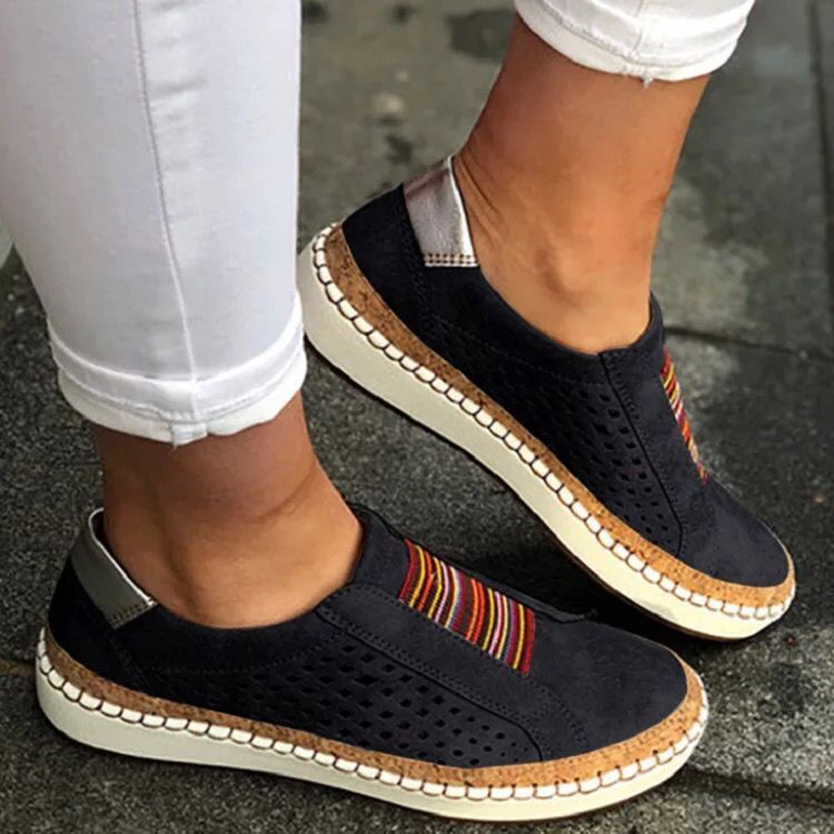 Women's Breathable Hollow Loafers Walking Casual Flats