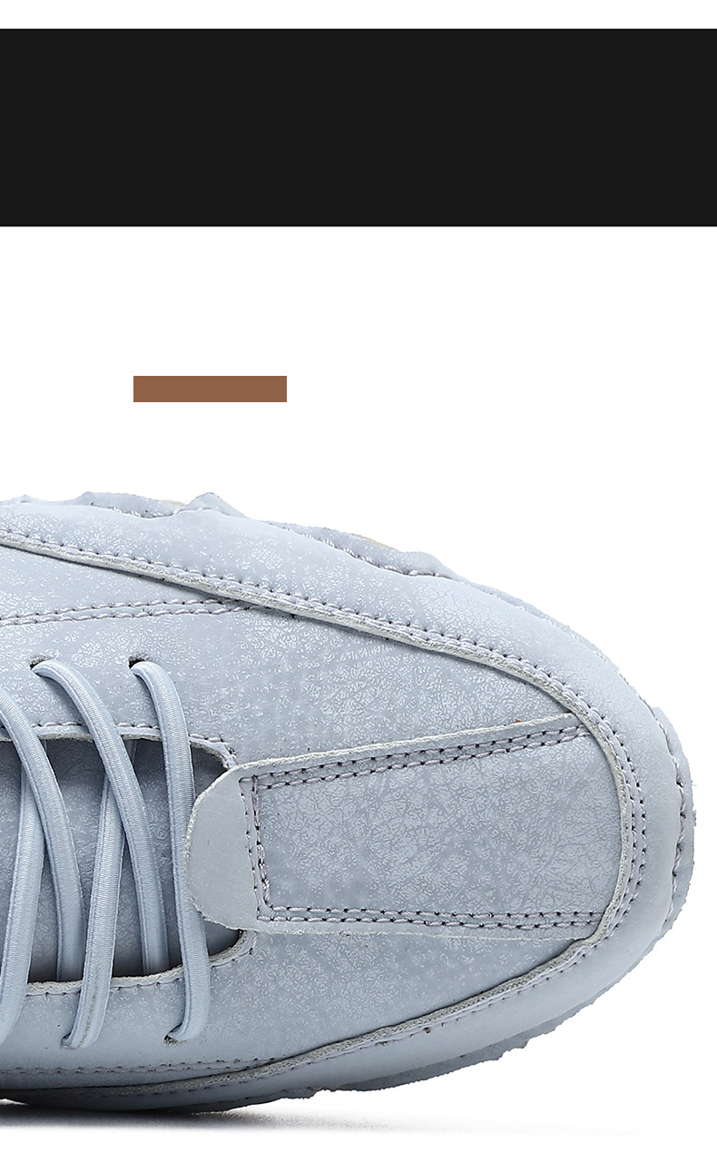 Men's Handmade Velcro Suede Beck Shoes Waterproof Leather Casual Sneakers Non-Slip Breathable