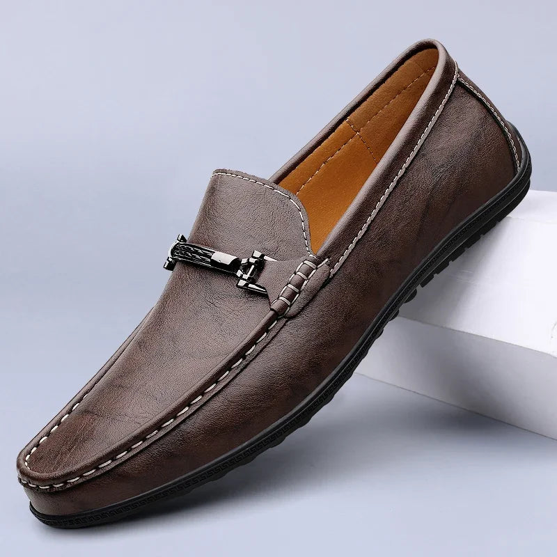 The Milo Leather Moccasins
