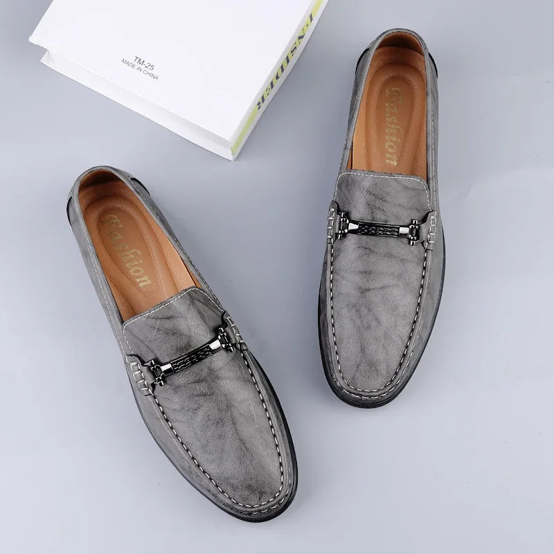 The Milo Leather Moccasins