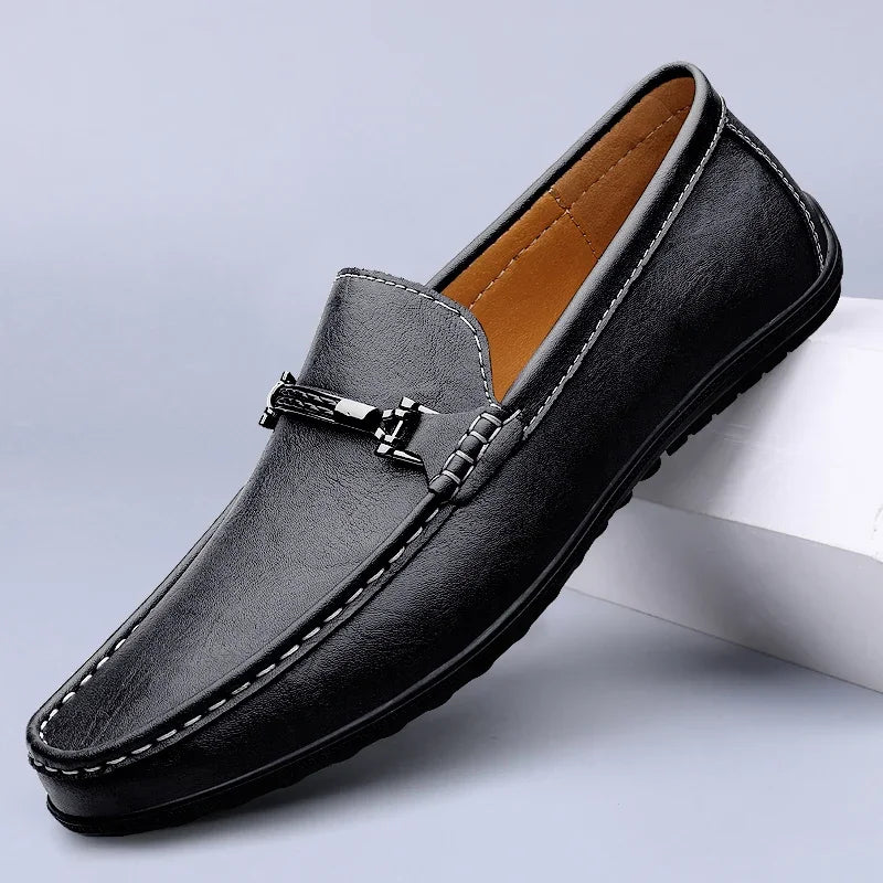 The Milo Leather Moccasins
