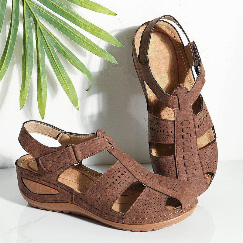 Women's Round Toe Wedge Orthopedic Sandals