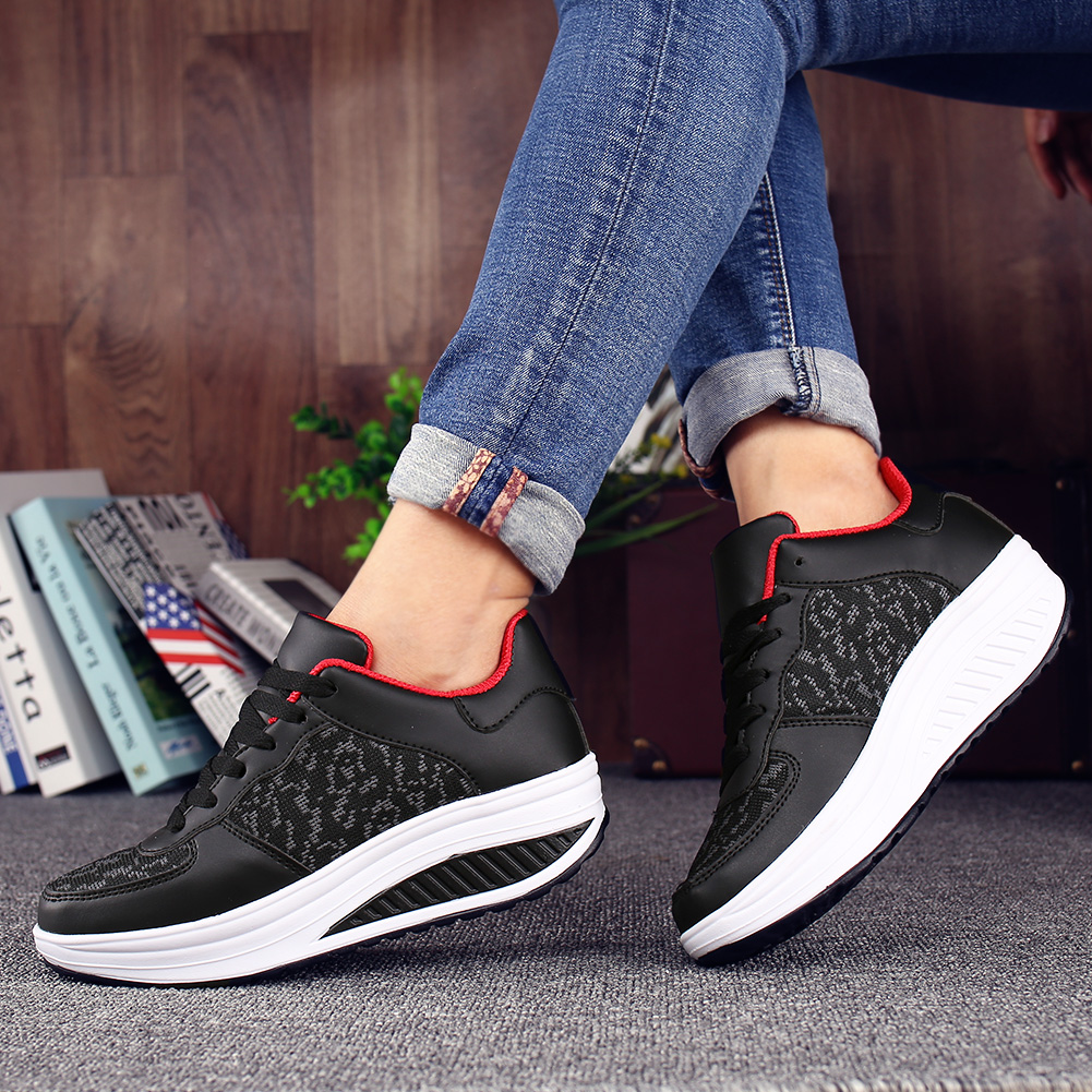 Women's Comfortable Shiny Mirror Casual Shoes