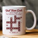 Personalized “Best Team Ever” Scrabble Mug (Tubmler Cup)