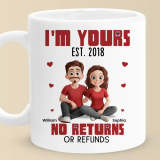 Forever Ours – Personalized Couple Mug, A Special Anniversary Gift for Husband & Wife