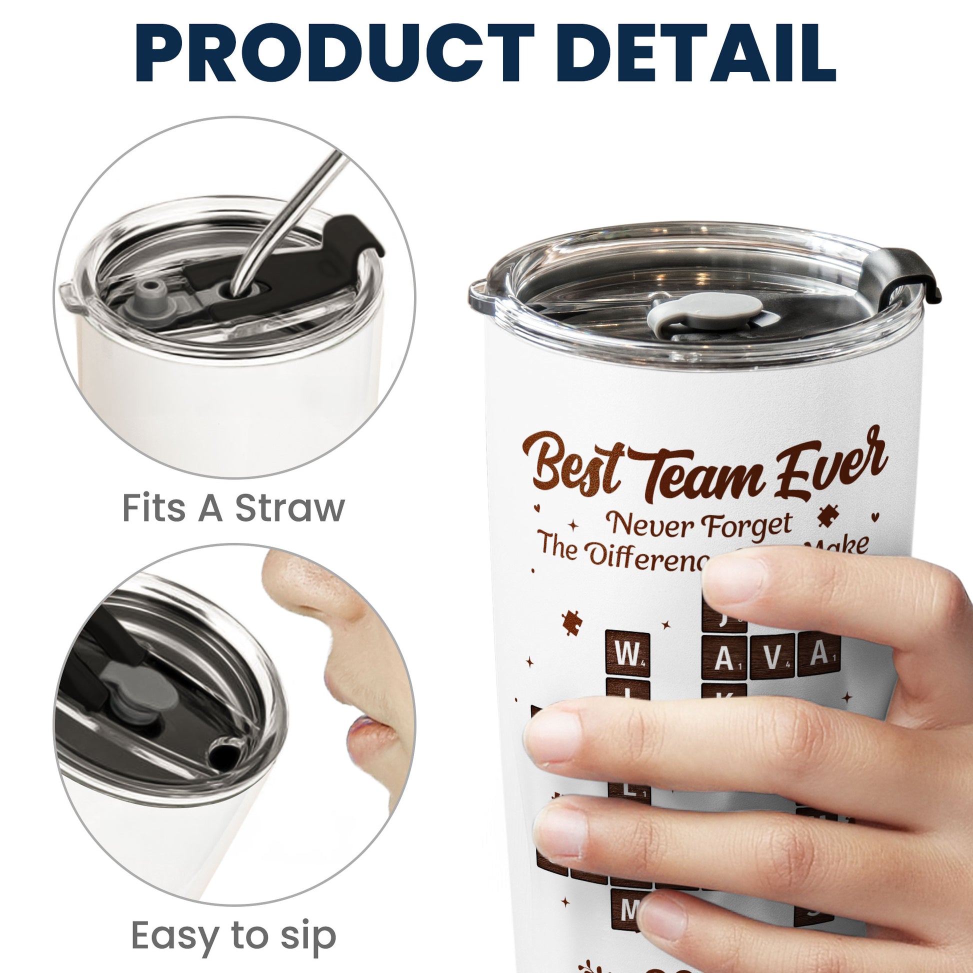 Personalized “Best Team Ever” Scrabble Mug