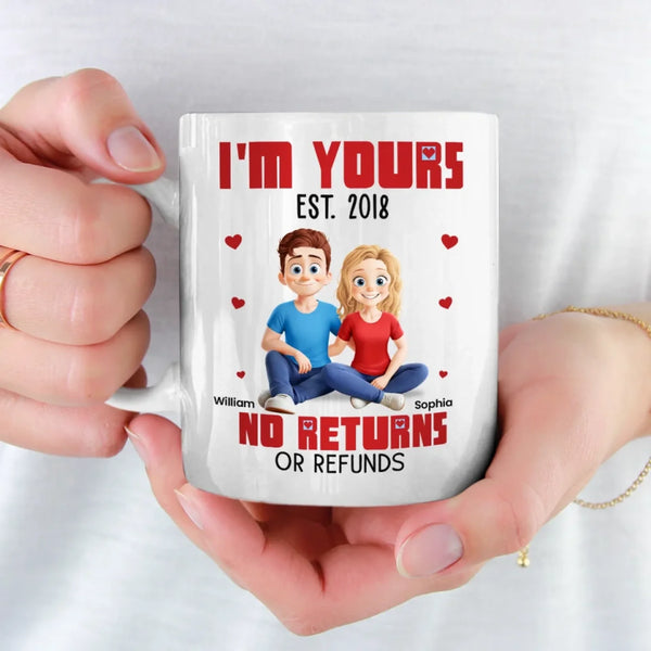 Forever Ours – Personalized Couple Mug, A Special Anniversary Gift for Husband & Wife