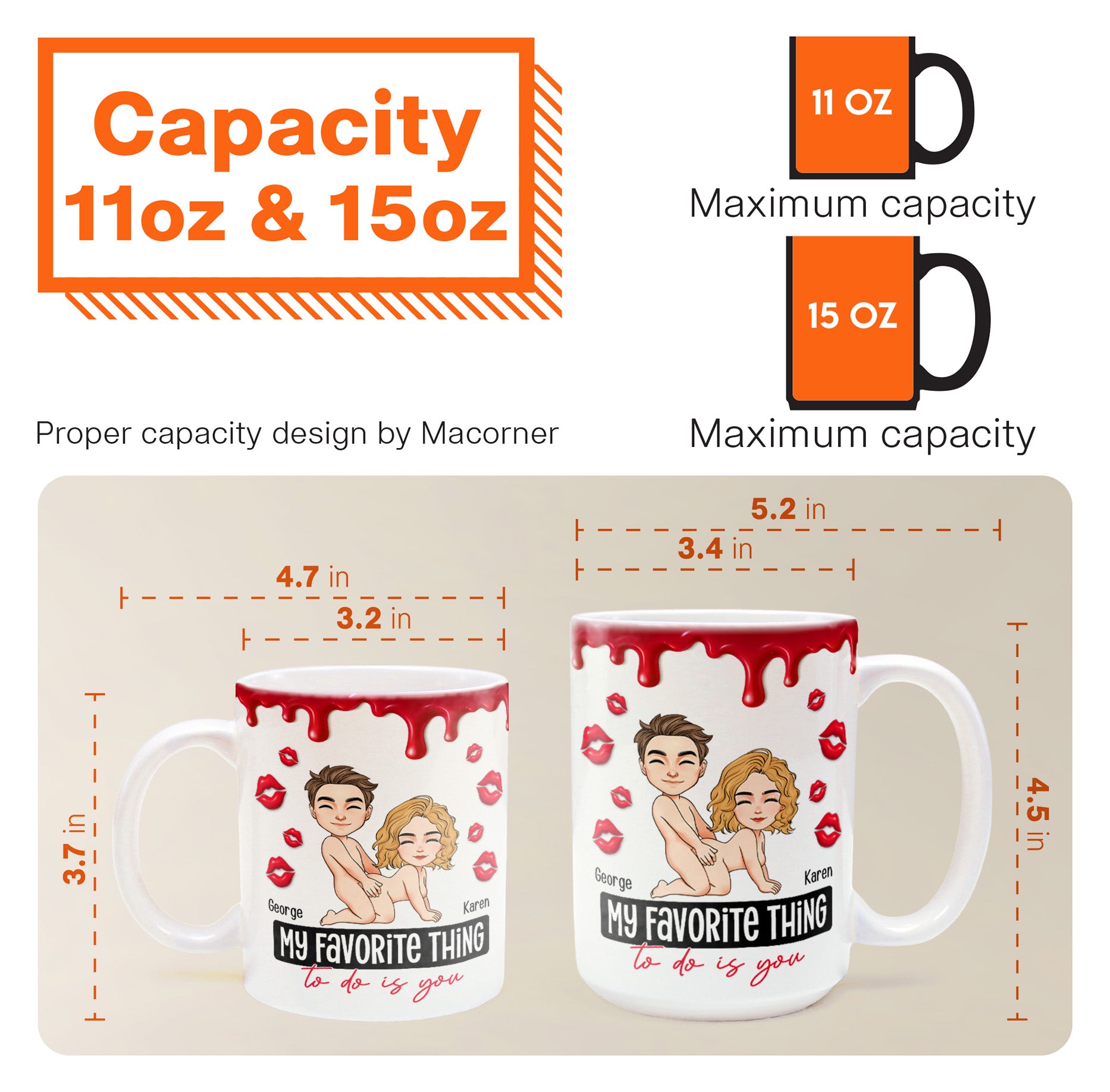 New Style Romantic Personalized Mug – My Favorite Thing To Do Is You