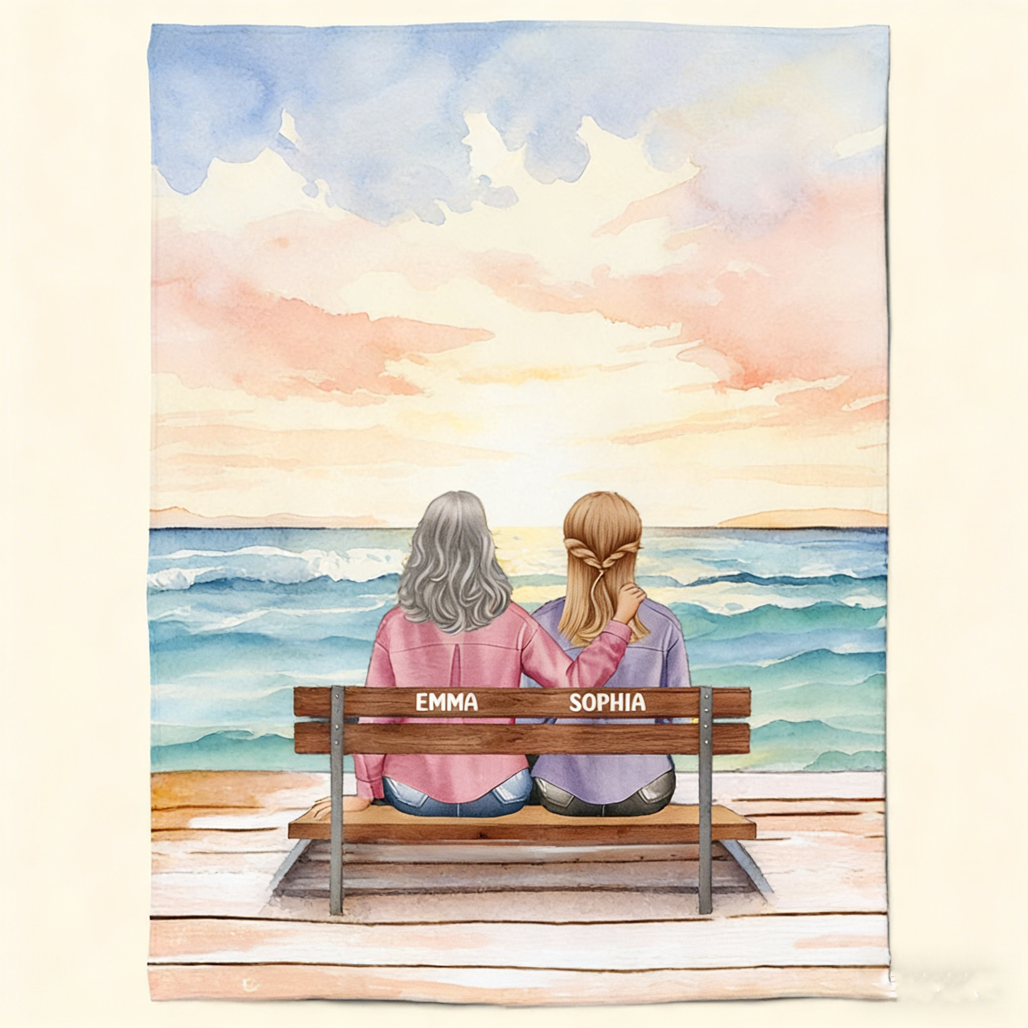 A Mother-Daughter Bond: An Eternal Treasure – Custom Blanket for Mom