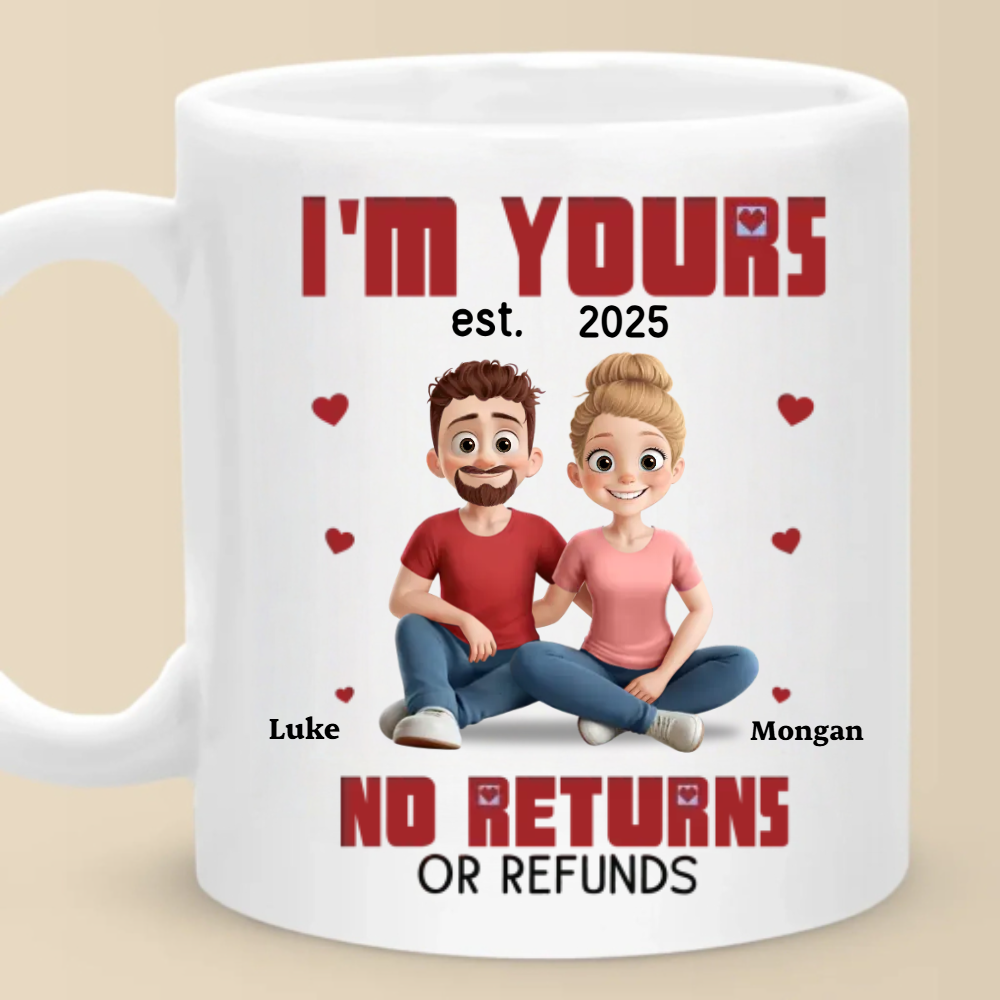 Forever Ours – Personalized Couple Mug, A Special Anniversary Gift for Husband & Wife