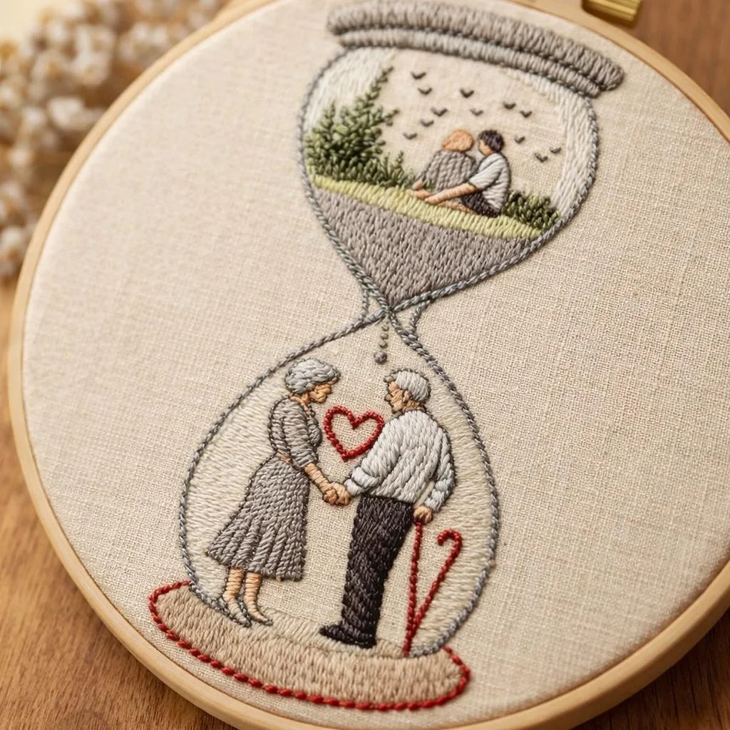Embroidery Hoop Art Handmade Craft Mother Gift Wall Decor