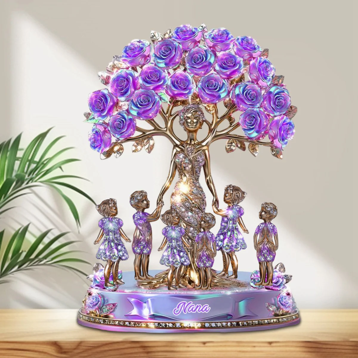 The Love Between Mother And Her Kids - Personalized Custom Shaped Acrylic Plaque