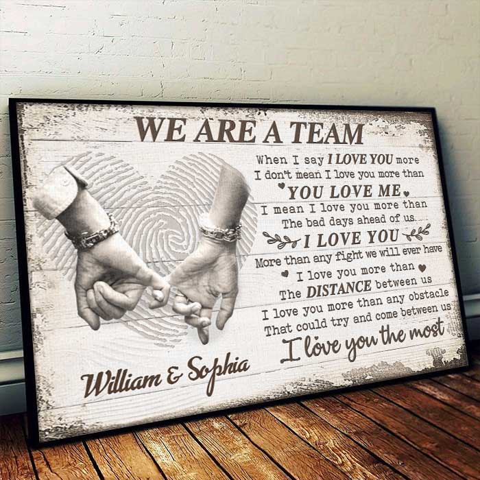 I Love You More Than Any Fight We'll Ever Have – Personalized Poster, Romantic Gift for Couples, Anniversary or Valentine's Day Gift