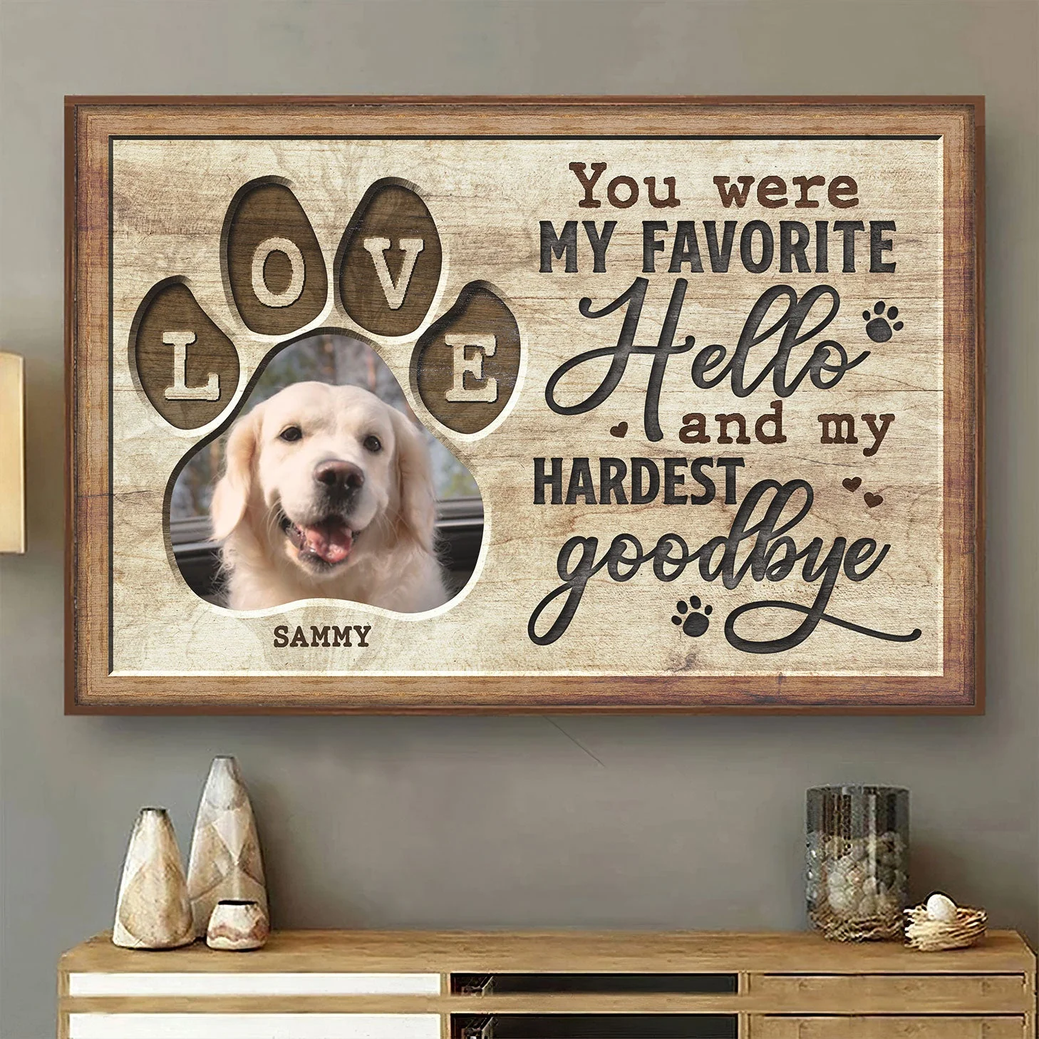 You Would Have Lived Forever – Personalized Photo Horizontal Poster, Pet Memorial Gift for Pet Lovers